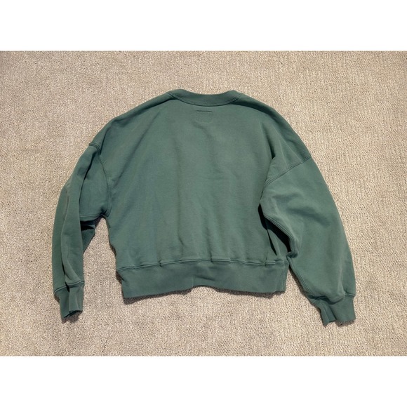Abercrombie & Fitch New York Racquet Club Crop Sweatshirt Green Large - Picture 6 of 6